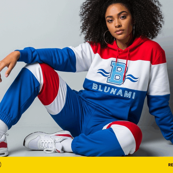 Blunami Organic Cotton Colorblock Sweatsuit