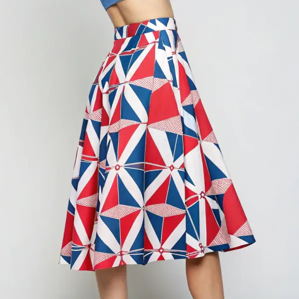Printed Midi Skirt
