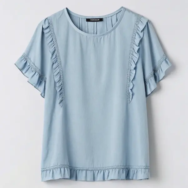 Chic Blouse with Ruffles